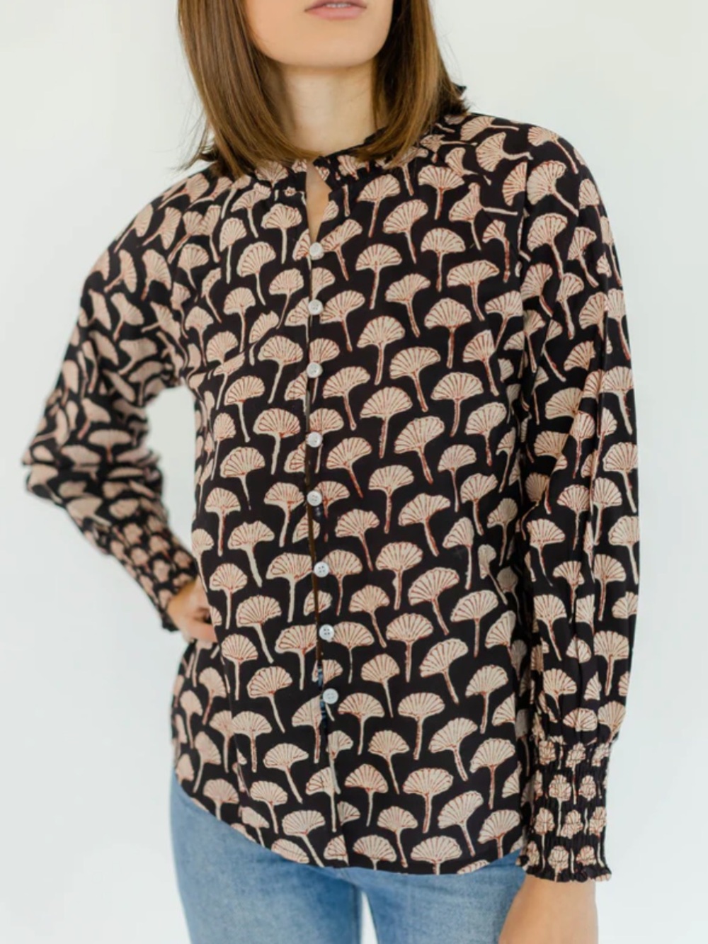 Clara the Label Magnolia Blouse - Mahogany